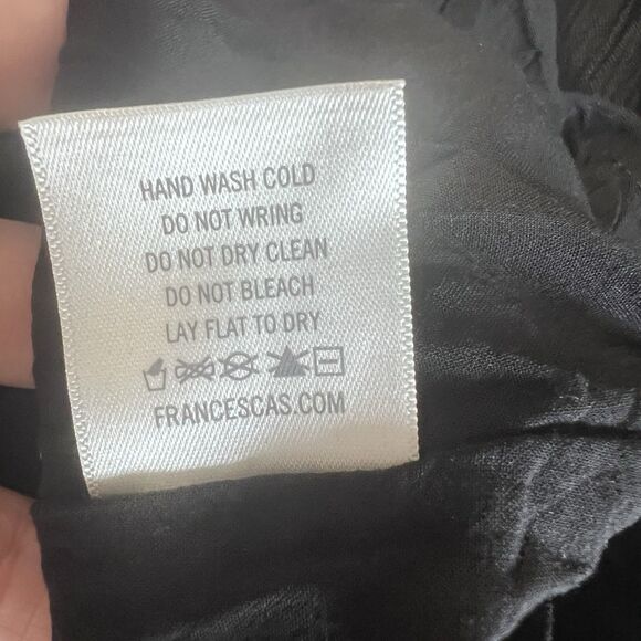 Blue Rain Black Mini Dress With Floral Embroidery Lined, Size S - Picture 14 of 14